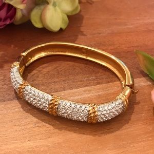 Swarovski Crystals Golden Bracelet